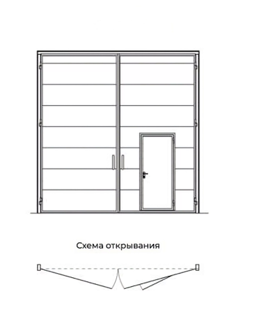 Промышленные ворота ВР 3000x3000 мм
